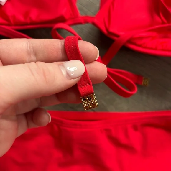 Tory Burch Red Swimsuit Set Size Small - Picture 7 of 11